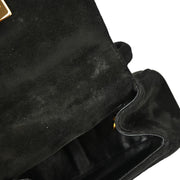 Chanel 1996-1997 Black Suede Handbag