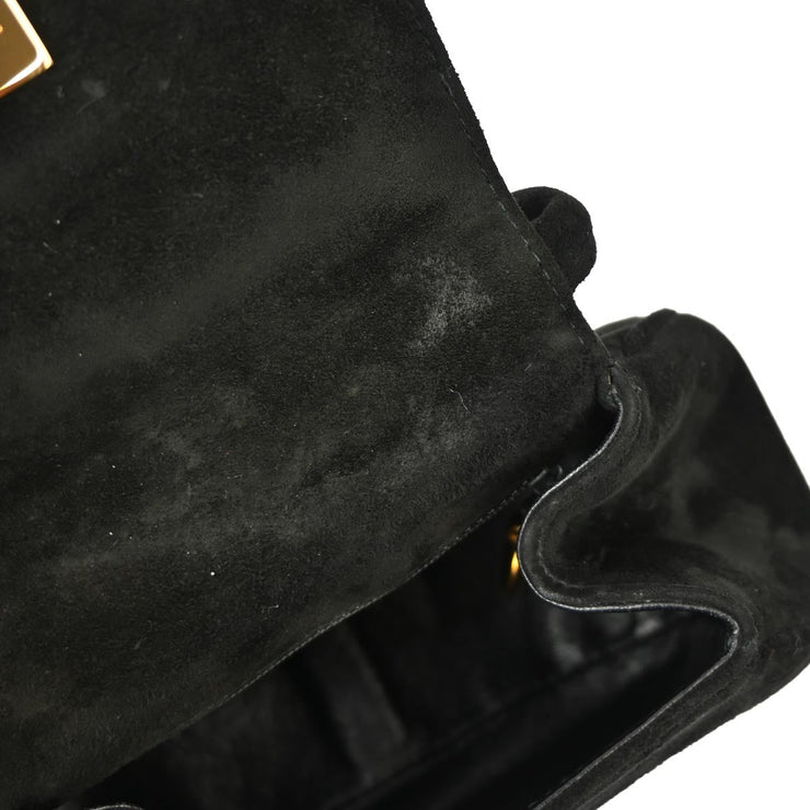 Chanel Black Suede Handbag