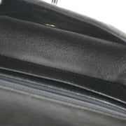 Chanel Black Lambskin Single Flap Shoulder Bag