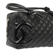 Chanel Black Calfskin Cambon Ligne Bowling Bag