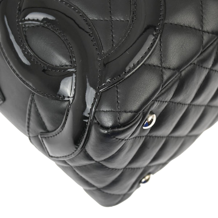 Chanel Black Calfskin Cambon Ligne Bowling Bag