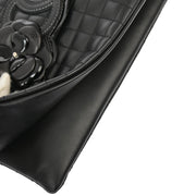 Chanel Black Calfskin Choco Bar Chain Handbag