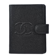 Chanel Black Caviar Note Book Cover Small Good