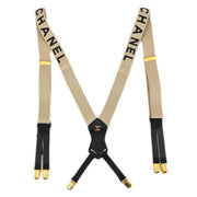 Chanel Suspenders Beige Small Good