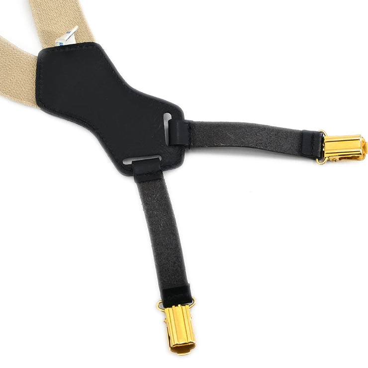 Chanel Suspenders Beige Small Good