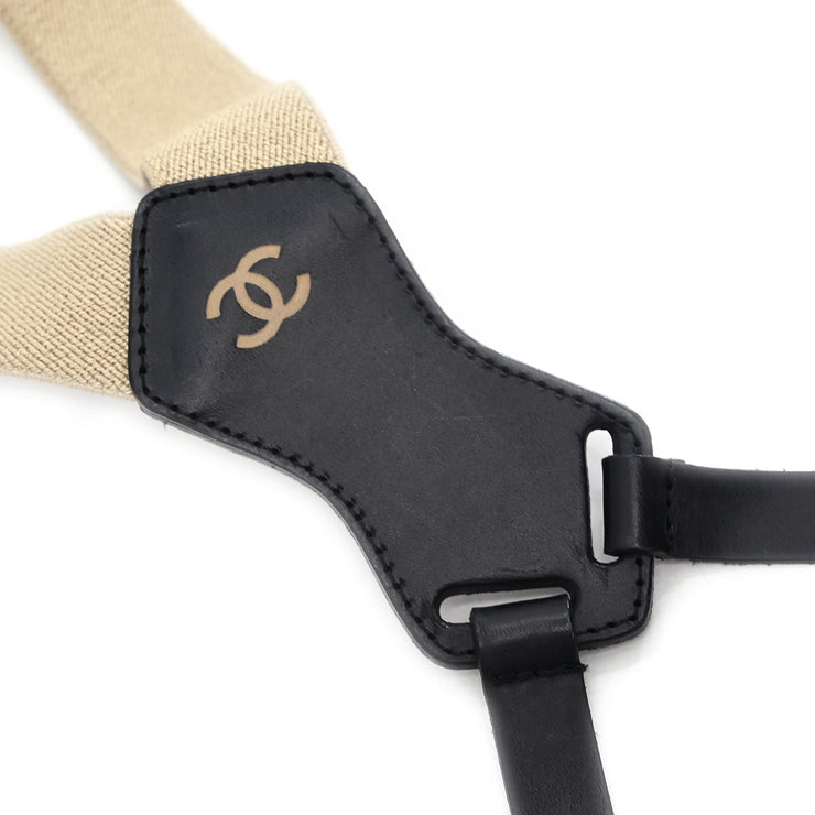 Chanel Suspenders Beige Small Good