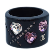 Chanel Ring Black Rhinestone #53 #13 04A