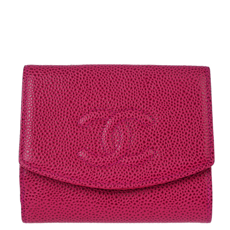 Chanel Pink Caviar Bifold Wallet