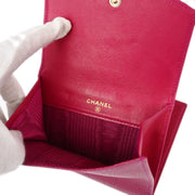 Chanel Pink Caviar Bifold Wallet