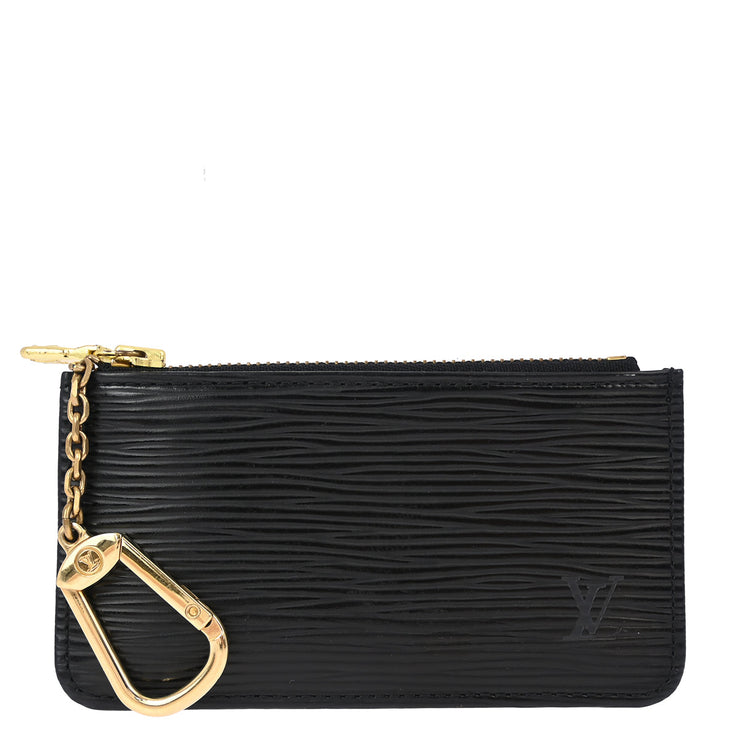 Louis Vuitton Black Epi Pochette Cles Coin Purse M63802