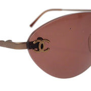 Chanel Sunglasses Eyewear Brown Small good