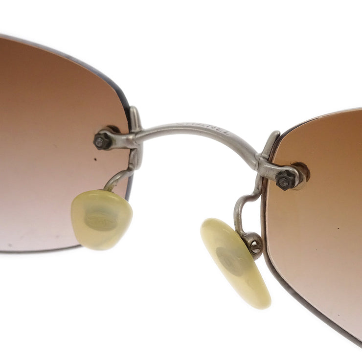 Chanel Sunglasses Eyewear Brown Small Good