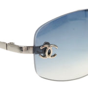 Chanel Sunglasses Eyewear Blue Gray Small Good