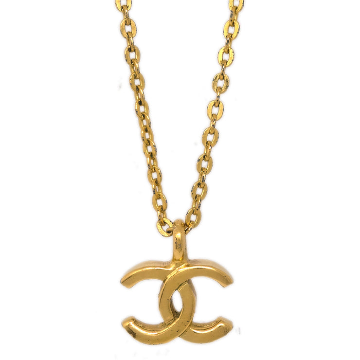 Chanel Gold CC Pendant Necklace 376