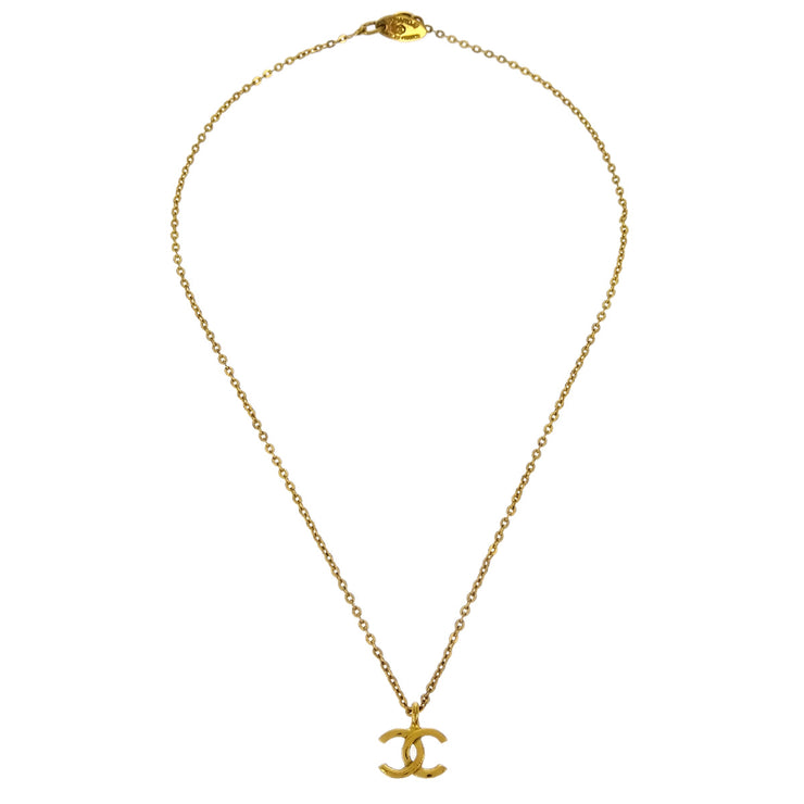 Chanel Gold CC Pendant Necklace 376