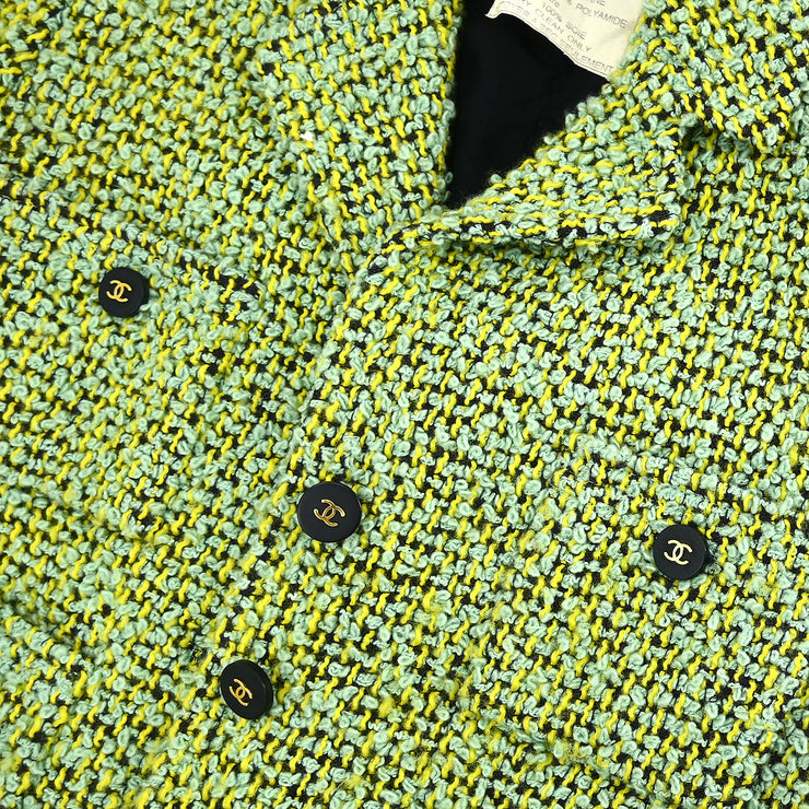 Chanel 1994 Single Breasted Jacket Light Green #40