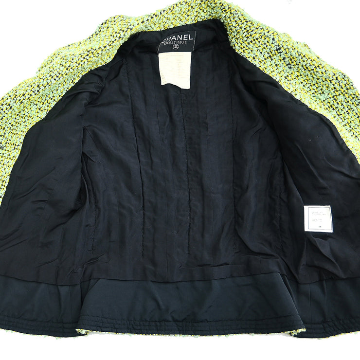 Chanel Single Breasted Jacket Light Green 94A #40