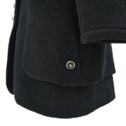 Chanel Single Breasted Jacket Black 07P #42