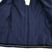 Chanel 1995 Collarless Jacket Navy #38