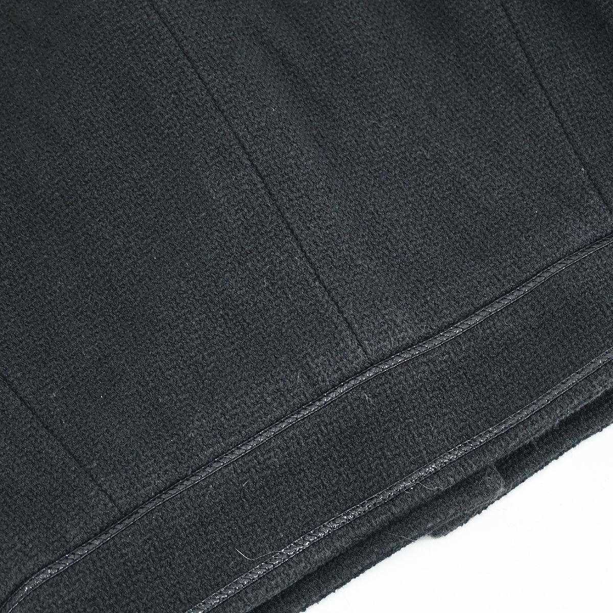 Chanel 1995 Single Breasted Short Sleeve Jacket Black #38