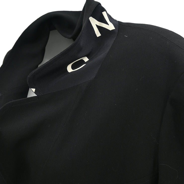 Chanel 1997 Flared Button-Up Dress Black #44