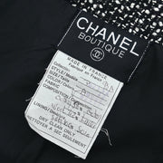 Chanel Collarless Jacket Black 93A #42