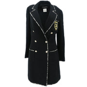 Chanel Emblem Double Breasted Jacket Black 05C #38