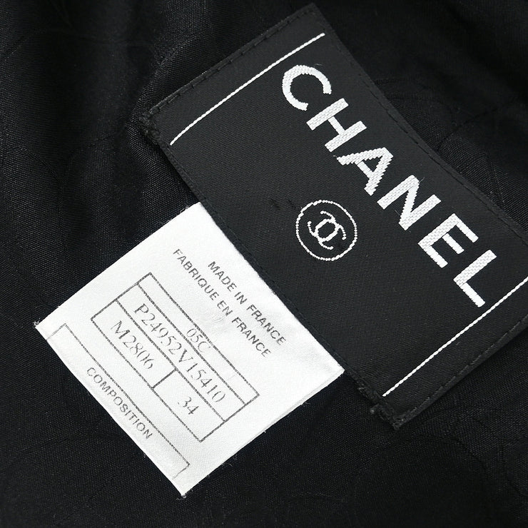 Chanel Emblem Single Breasted Jacket Black 05C #34