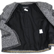 Chanel Collarless Jacket Black 97C #42