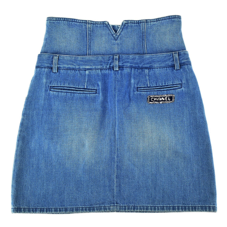 Chanel Denim Skirt Blue #36