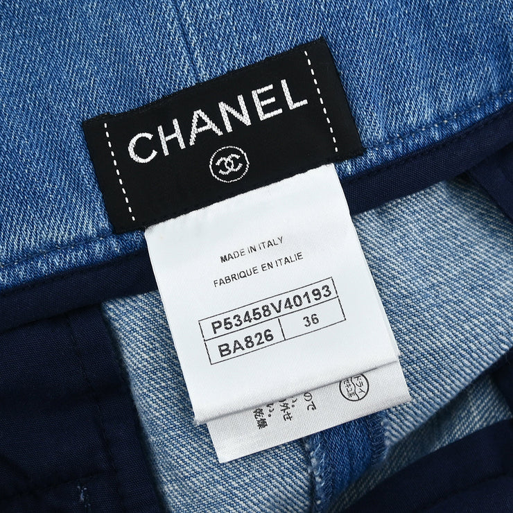 Chanel Denim Skirt Blue #36