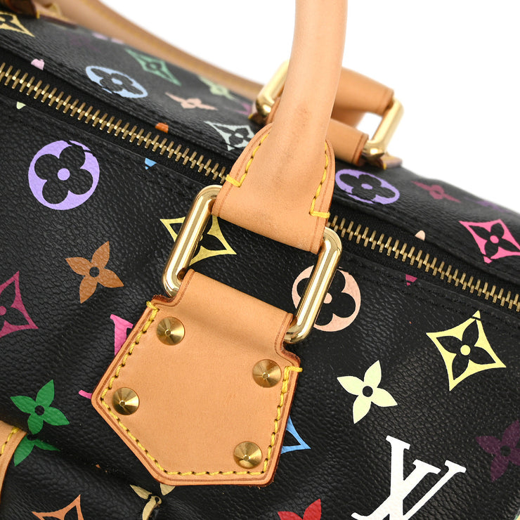 Louis Vuitton Black Monogram Multicolor Speedy 30 Handbag M92642