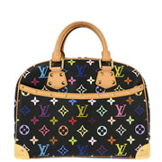 Louis Vuitton Black Monogram Multicolor Trouville Handbag M92662