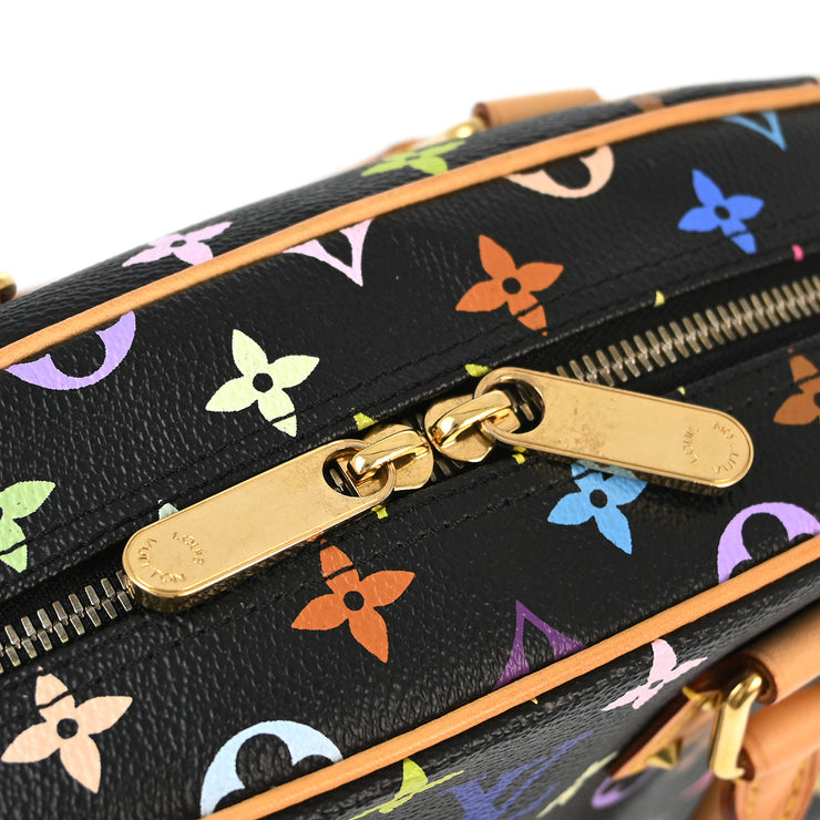 Louis Vuitton Black Monogram Multicolor Trouville Handbag M92662