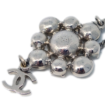 Chanel 2010 Silver Necklace Pendant Rhinestone 10V
