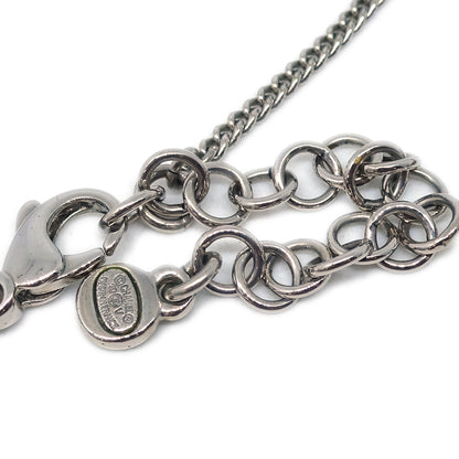 Chanel 2010 Silver Necklace Pendant Rhinestone 10V