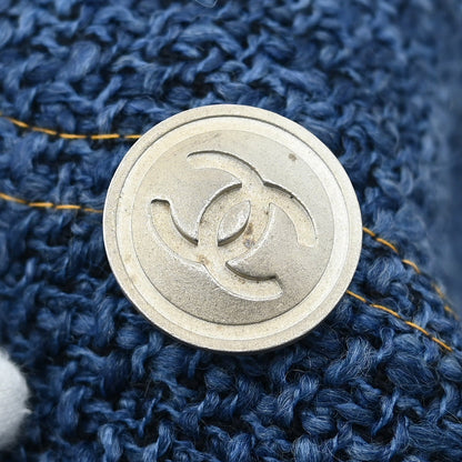 Chanel 2010 Double Breasted Jacket Blue #36