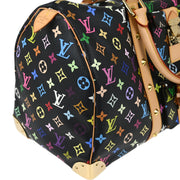 Louis Vuitton Black Monogram Multicolor Speedy 45 Handbag M92640