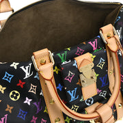 Louis Vuitton Black Monogram Multicolor Speedy 45 Handbag M92640