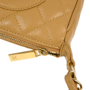 Chanel Beige Caviar Shoulder Bag