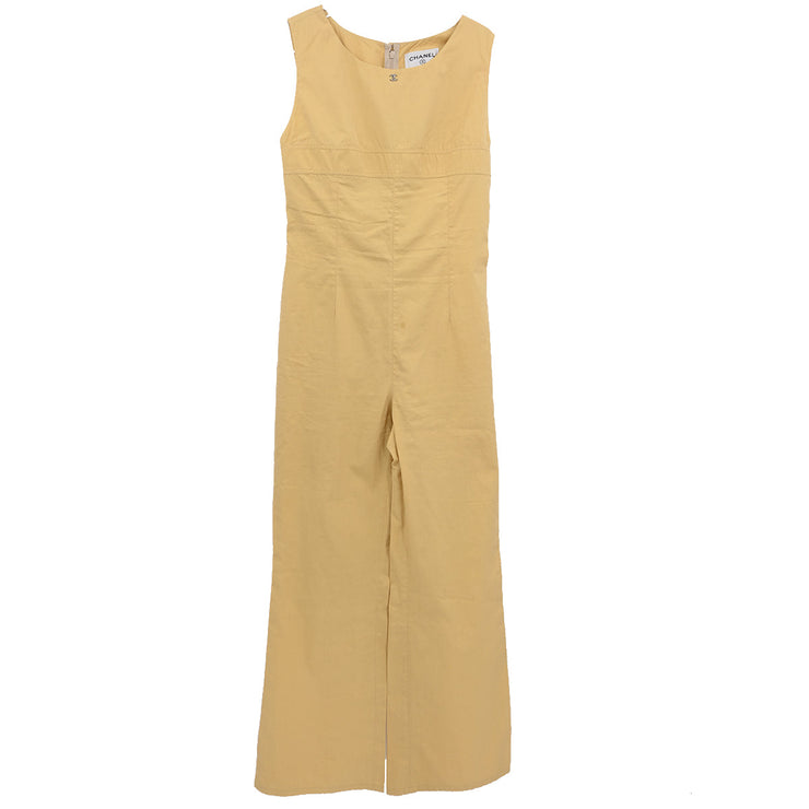 Chanel 2002 Sleeveless jumpsuit Yellow 02P #38