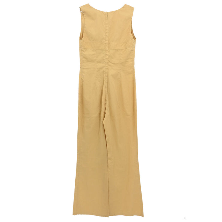 Chanel 2002 Sleeveless jumpsuit Yellow 02P #38