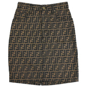 Fendi Zucca Skirt Brown #42