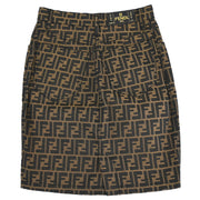 Fendi Zucca Skirt Brown #42