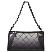 Chanel Black Vinyl Chain Handbag