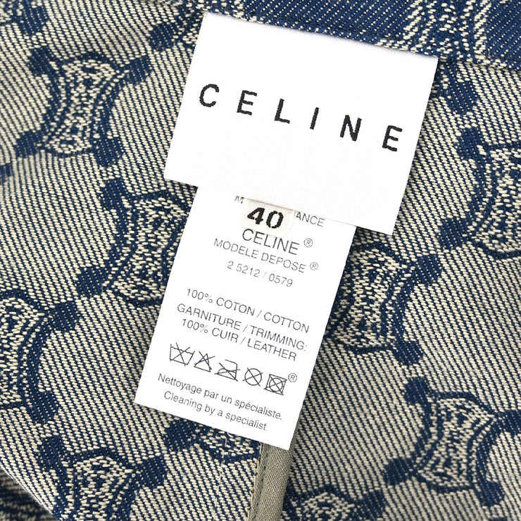 Celine Double Breasted Denim Jacket Blue #40