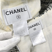 Chanel Setup Suit Jacket Skirt Black 06C #40 #38