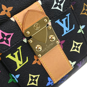 Louis Vuitton Black Monogram Multicolor Speedy 30 Handbag M92642