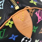 Louis Vuitton Black Monogram Multicolor Speedy 30 Handbag M92642