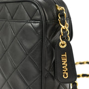 Chanel Black Lambskin Camera Bag Mini